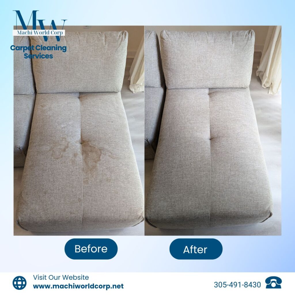 Upholstery cleaning services in Miami Dade and Broward County. Limpieza de muebles miami